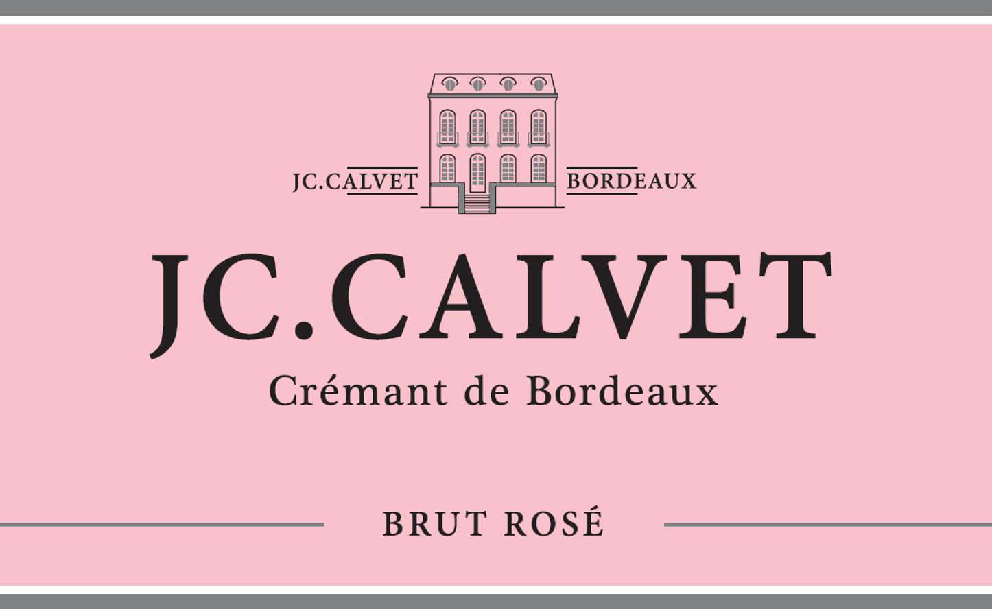 JC. Calvet - Brut Rose label