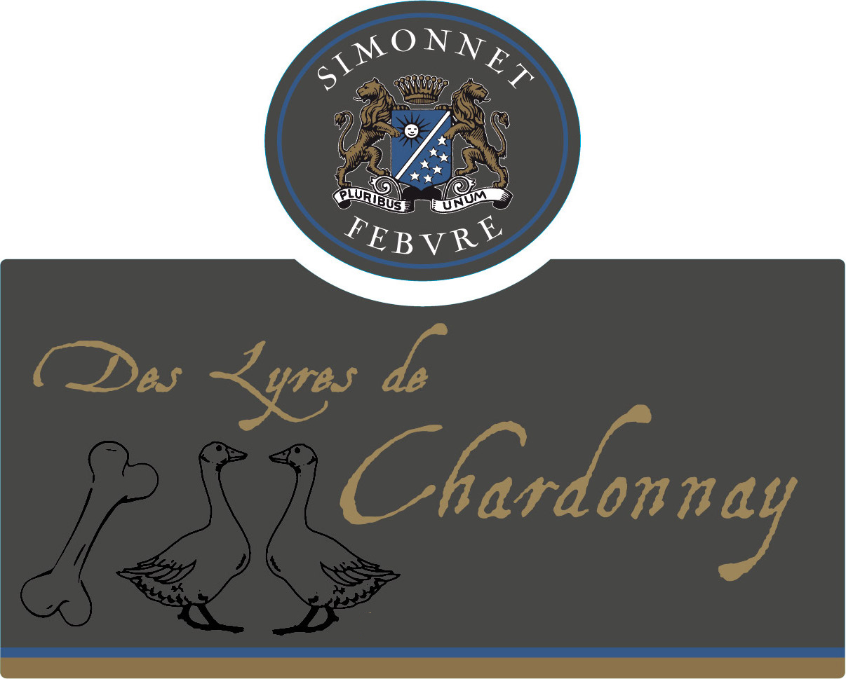 Simonnet Febvre - Des Lyres de Chardonnay label
