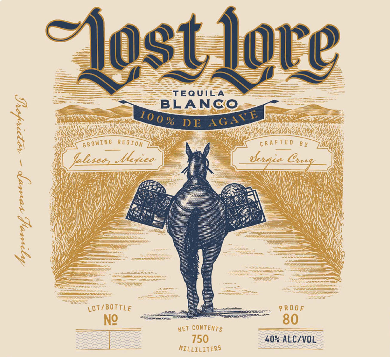 Lost Lore - Tequila Blanco label