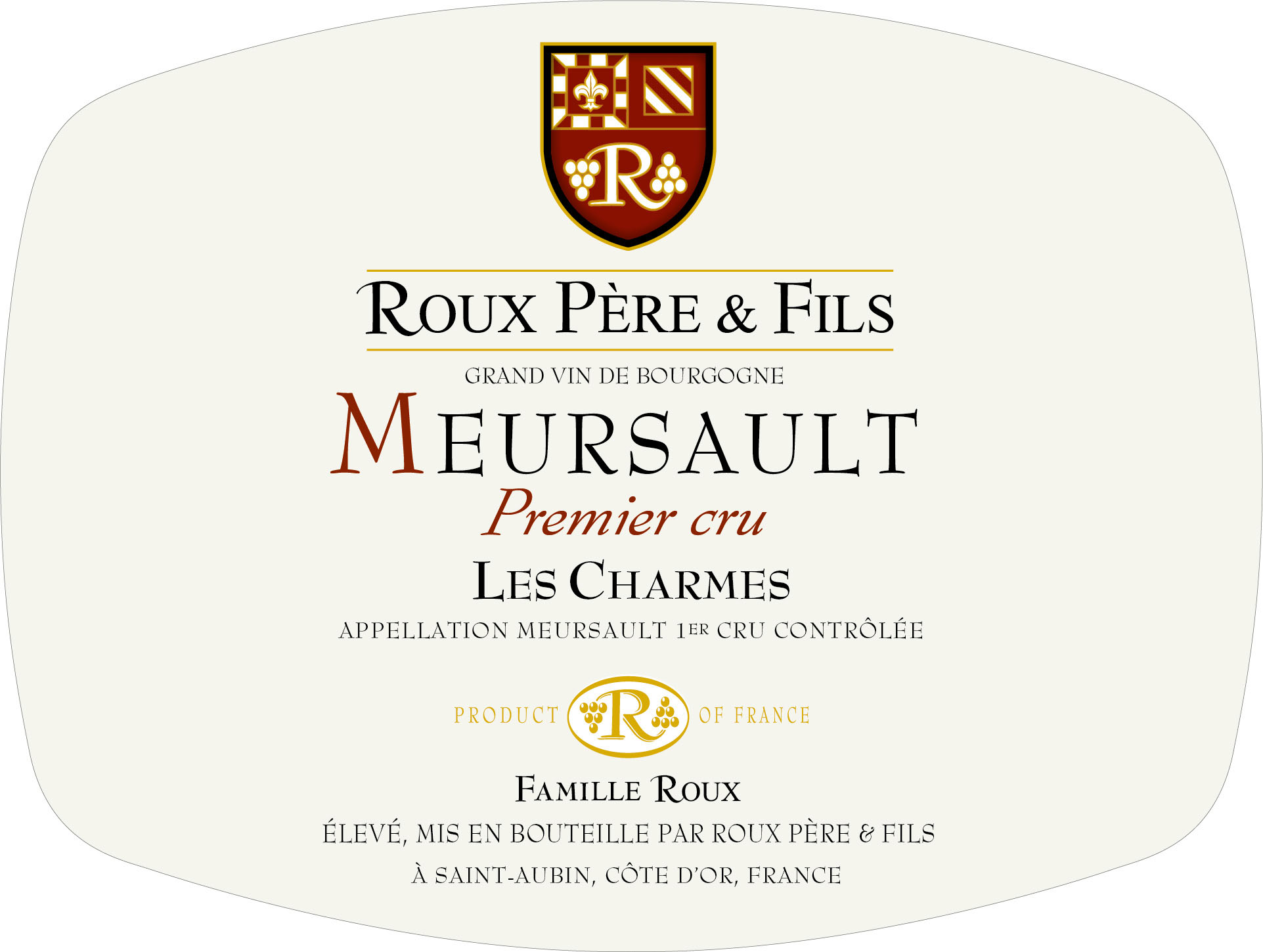 Roux Père & Fils - Meursault 1er Cru Les Charmes label