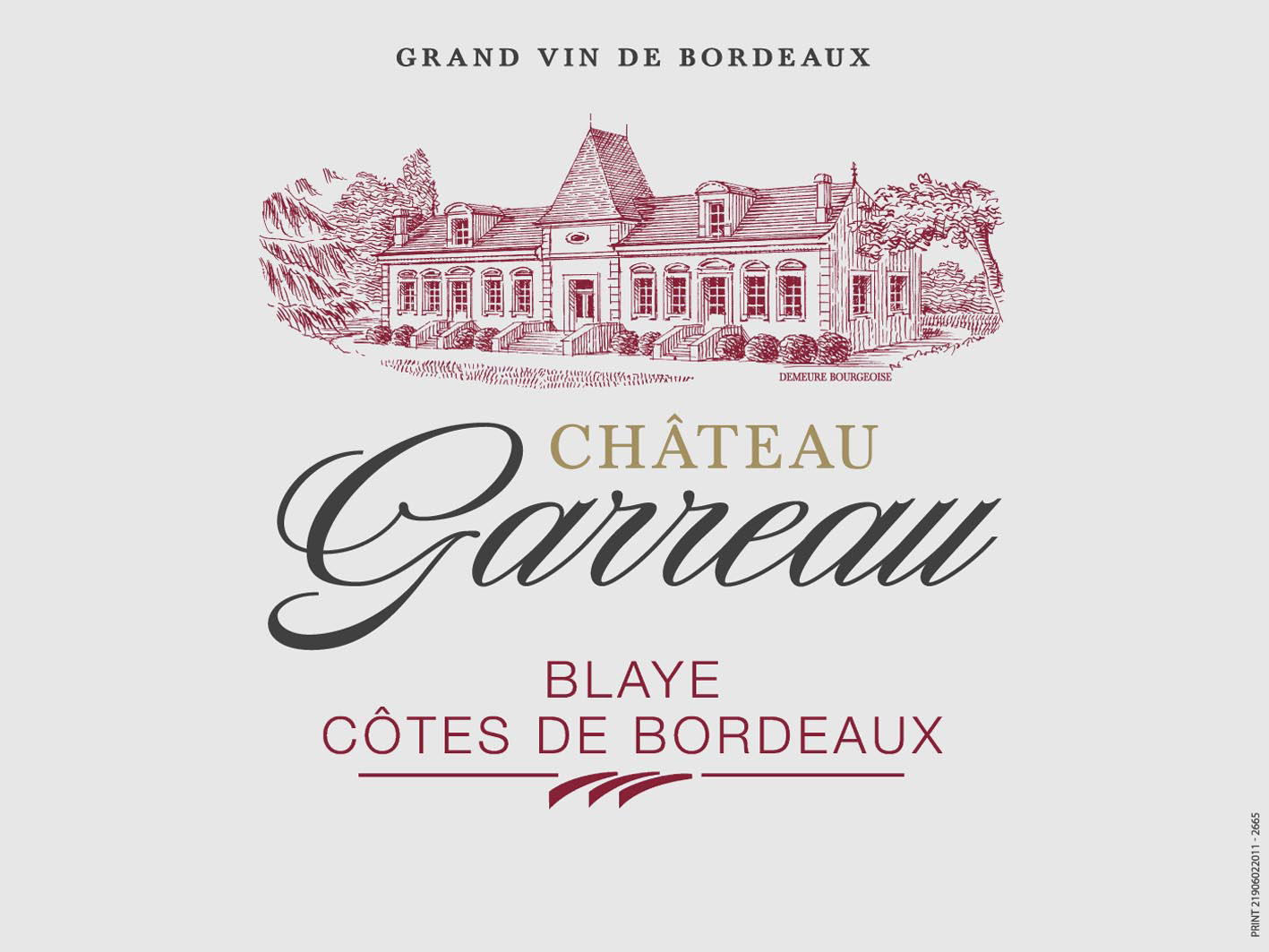 Chateau Garreau label