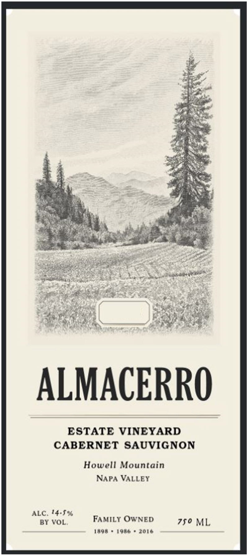 Almacerro - Cabernet Sauvignon Estate label