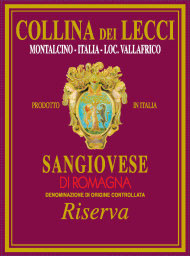 Collina Dei Lecci - Sangiovese di Romagna - Riserva label