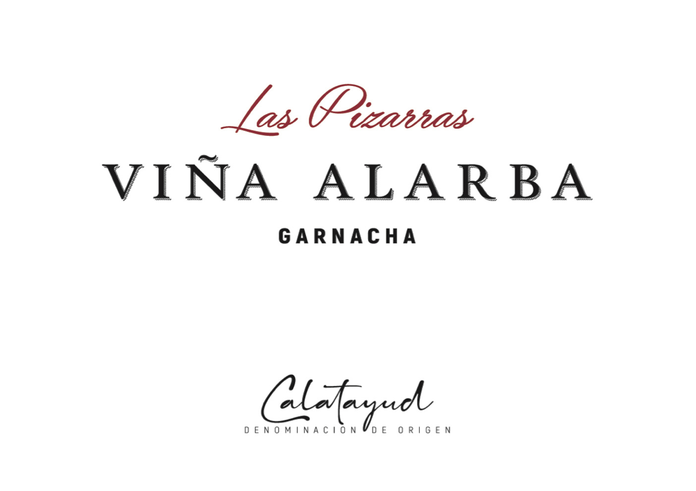 Las Pizarras - Vina Alarba label