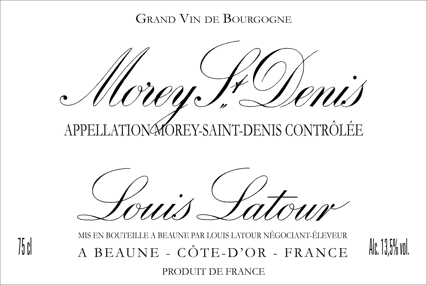 Louis Latour - Morey Saint Denis label