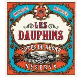Les Dauphins - Cotes Du Rhone Rose Reserve label