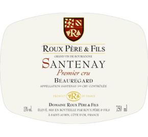 Roux Pere & Fils - Santenay 1er Cru Blanc Beauregard label